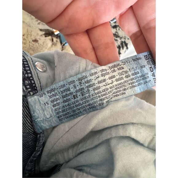 Zara Dark Denim Raw Hem Straight Ankle Length Jeans, Women’s Size 10 - Picture 11 of 11